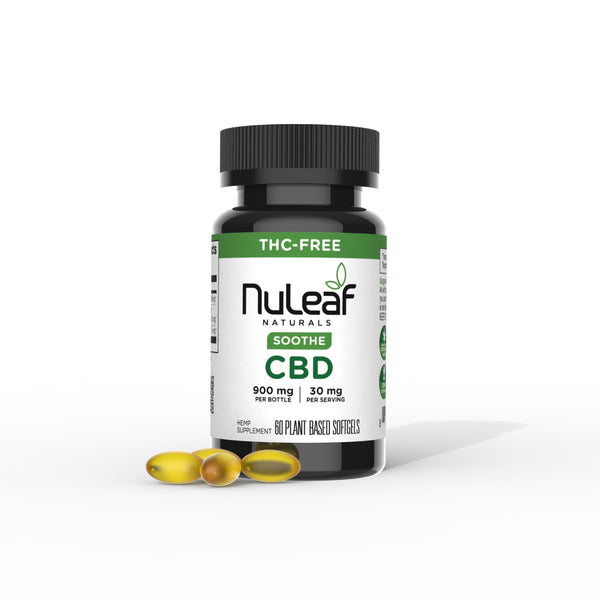 CBD Soothe Softgels - Broad Spectrum | Nuleaf Naturals