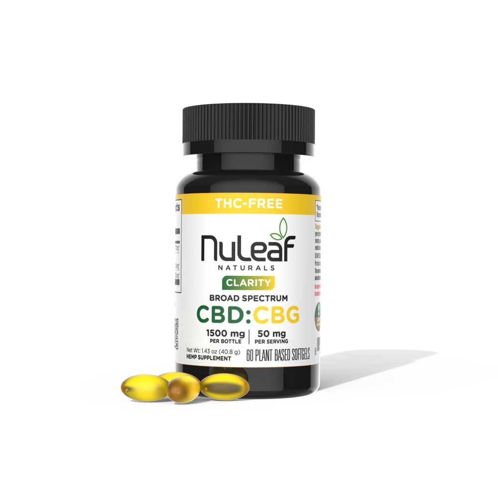 Clarity Broad Spectrum CBD:CBG Softgels