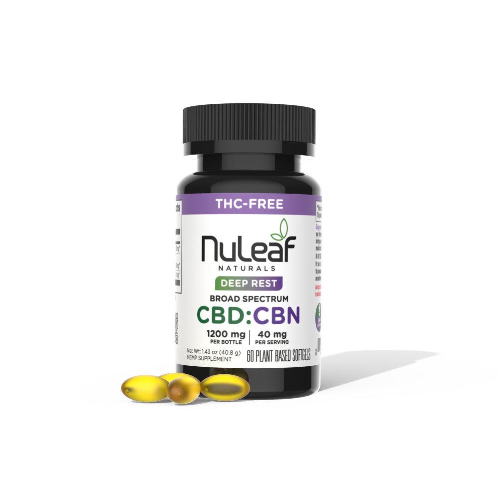 Deep Rest Broad Spectrum CBD:CBN Softgels
