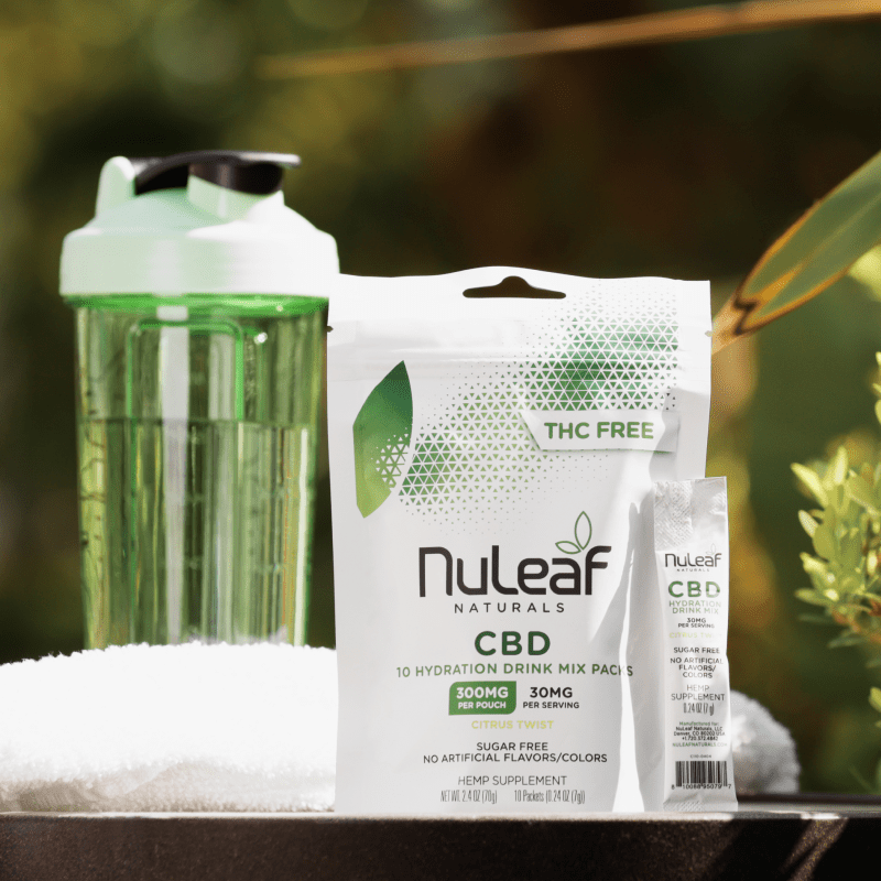 CBD Drink Mix Water Soluble CBD Powder by NuLeaf Naturals