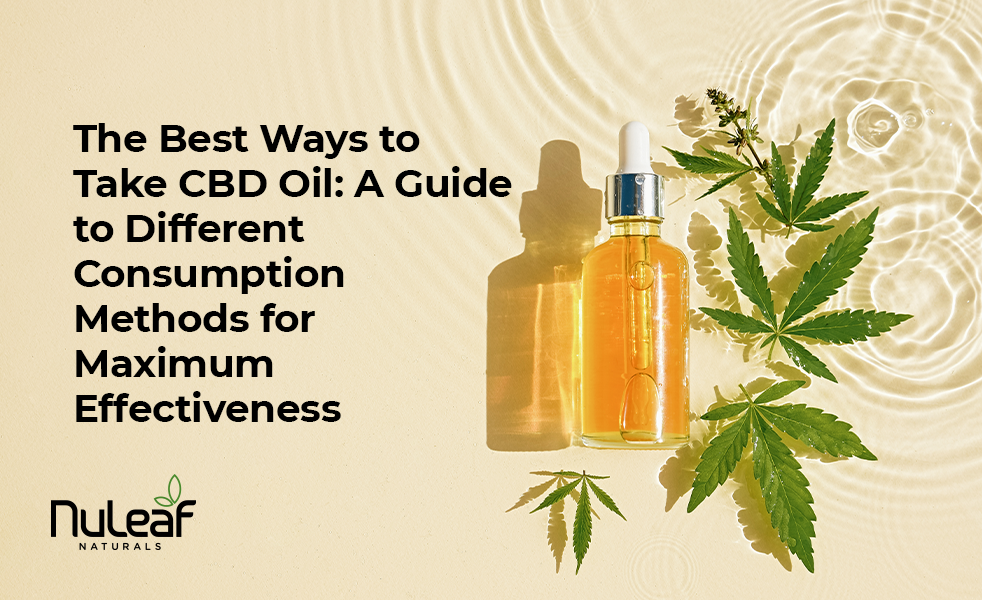 Best Ways to Take CBD oil