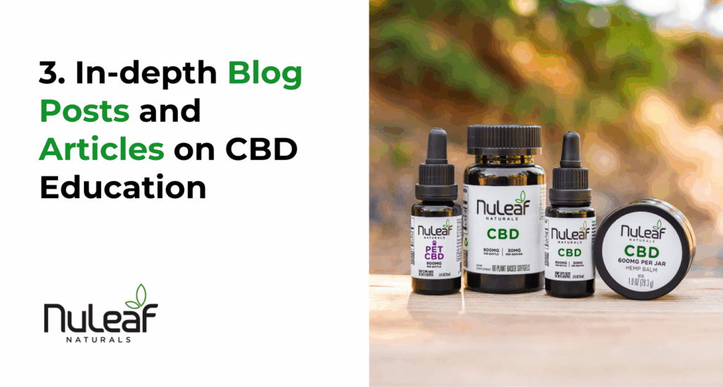 3. In-depth Blog Posts and Articles on CBD Education