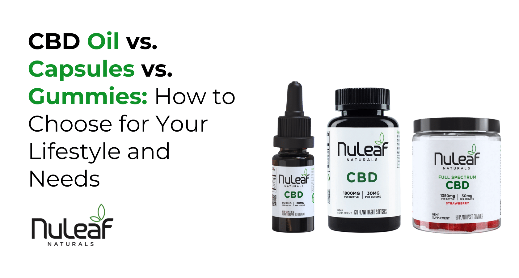CBD Oil vs. Capsules vs. Gummies_ How to Choose for Your Lifestyle and Needs